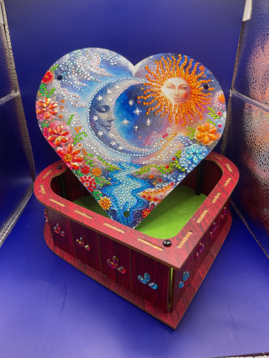 Sun & Moon Heart Box